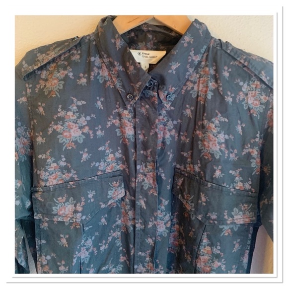 Isabel Marant Shirt Dress Gray Pink Size 2 - Picture 5 of 10